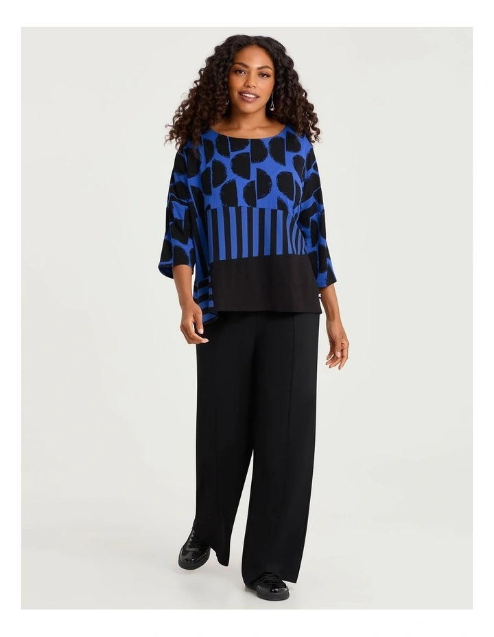 Natural Horizon Top in Multi Spot Print image 4
