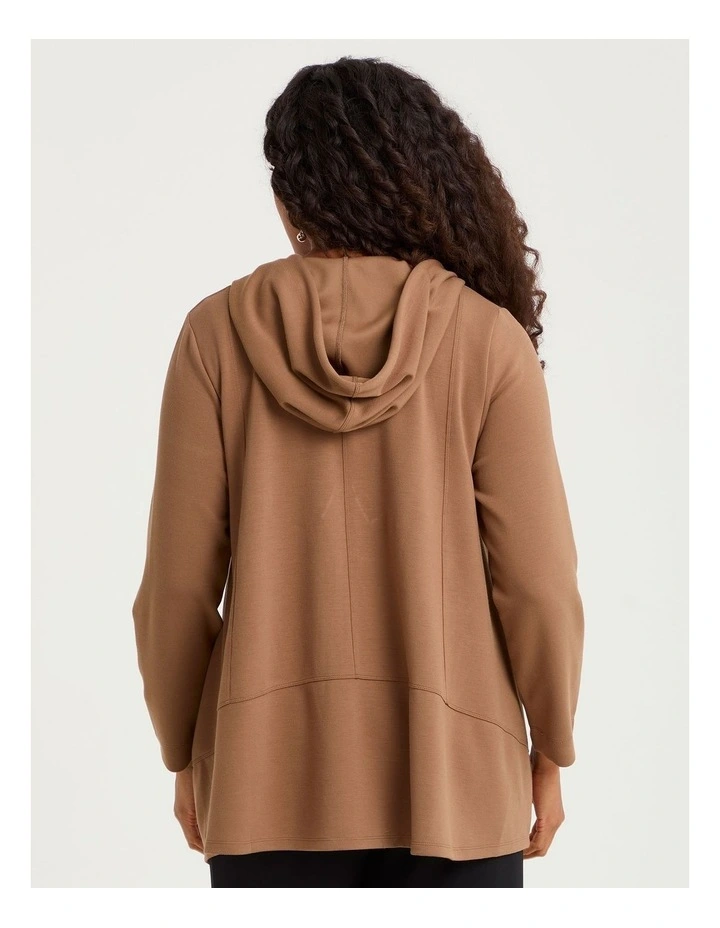 Natural Aella Cardigan in Praline image 2