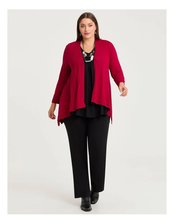 Natural Wiseguy Rory Cardigan Deep Red image 4