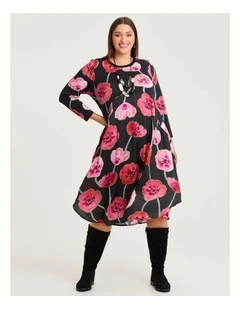 Cotton Wild Poppy Dress Print