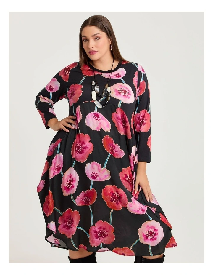 Cotton Wild Poppy Dress Print image 3