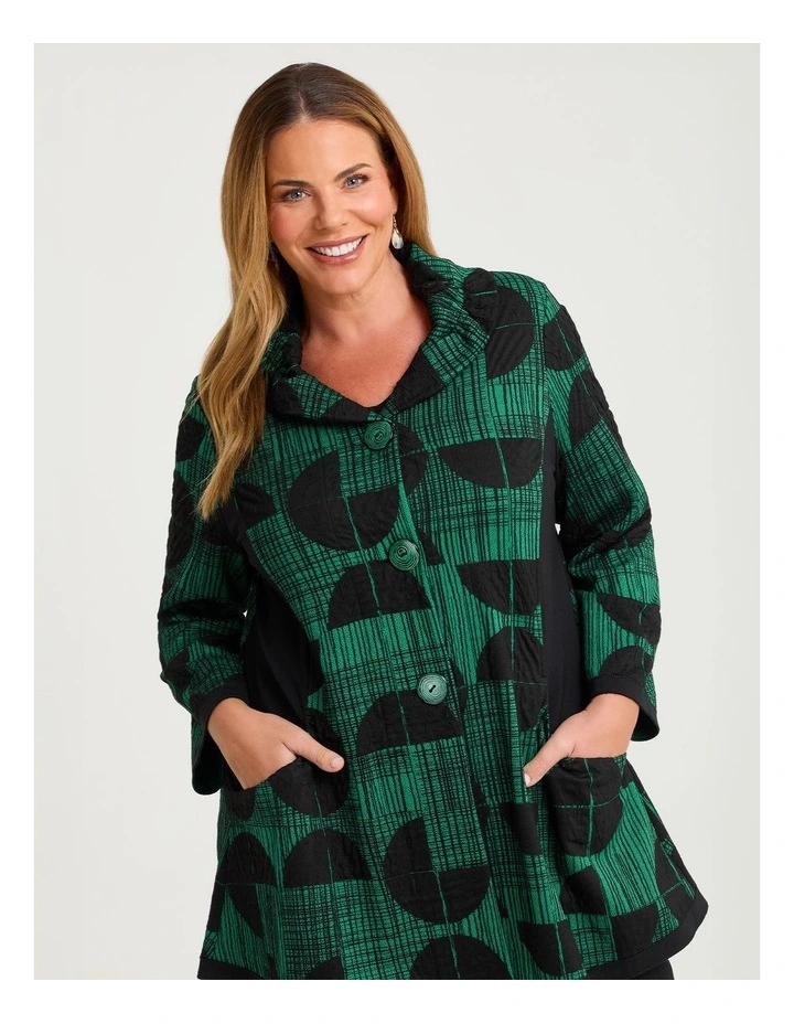Eclipse Swing Jacquard Jacket Jade Green/print image 3