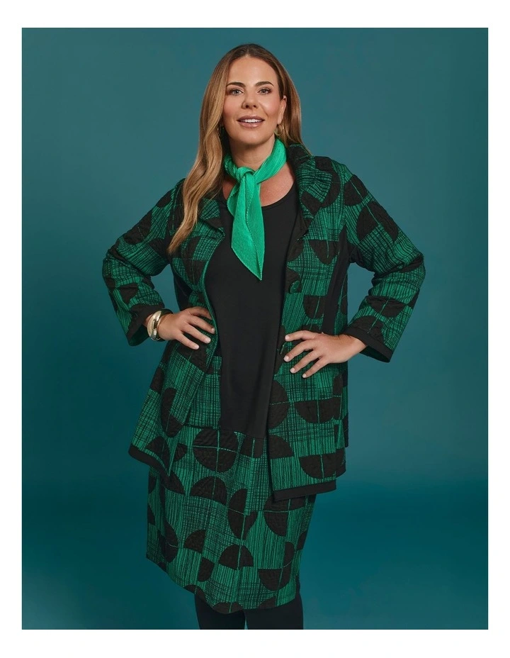 Eclipse Swing Jacquard Jacket Jade Green/print image 5