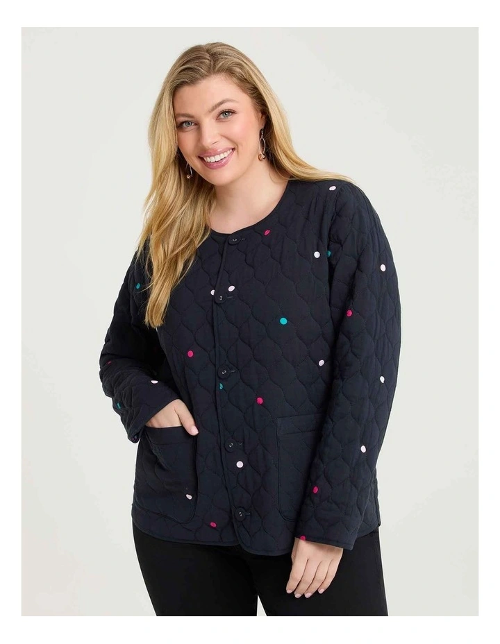 Natural Reversible Jacket in Bloom Print image 2