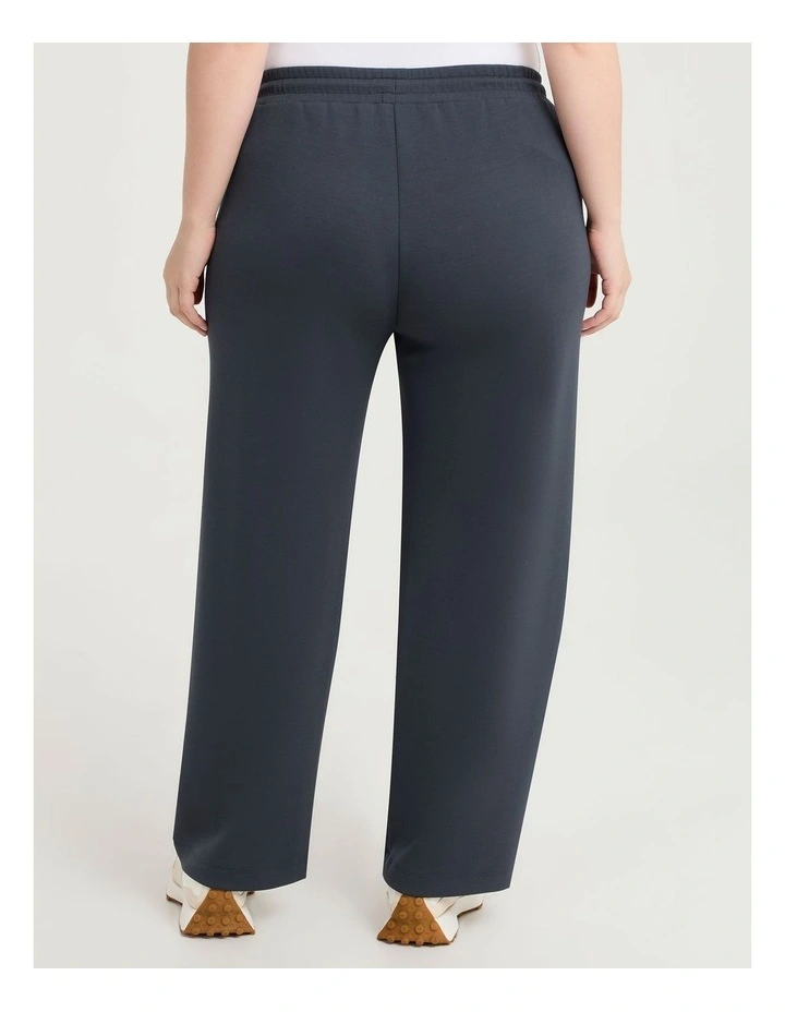 Luxe Touch Seam Wide Leg Trackpant Platinum Steel image 2