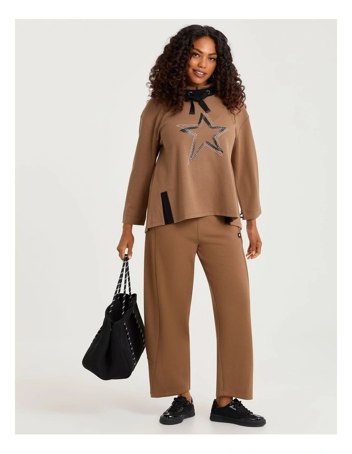 Natural Thea Lantern Pant Praline image 4