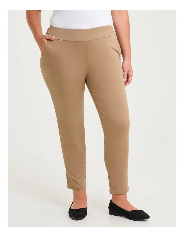 Medina Slim Leg Natural in Pant Brown Sugar image 1