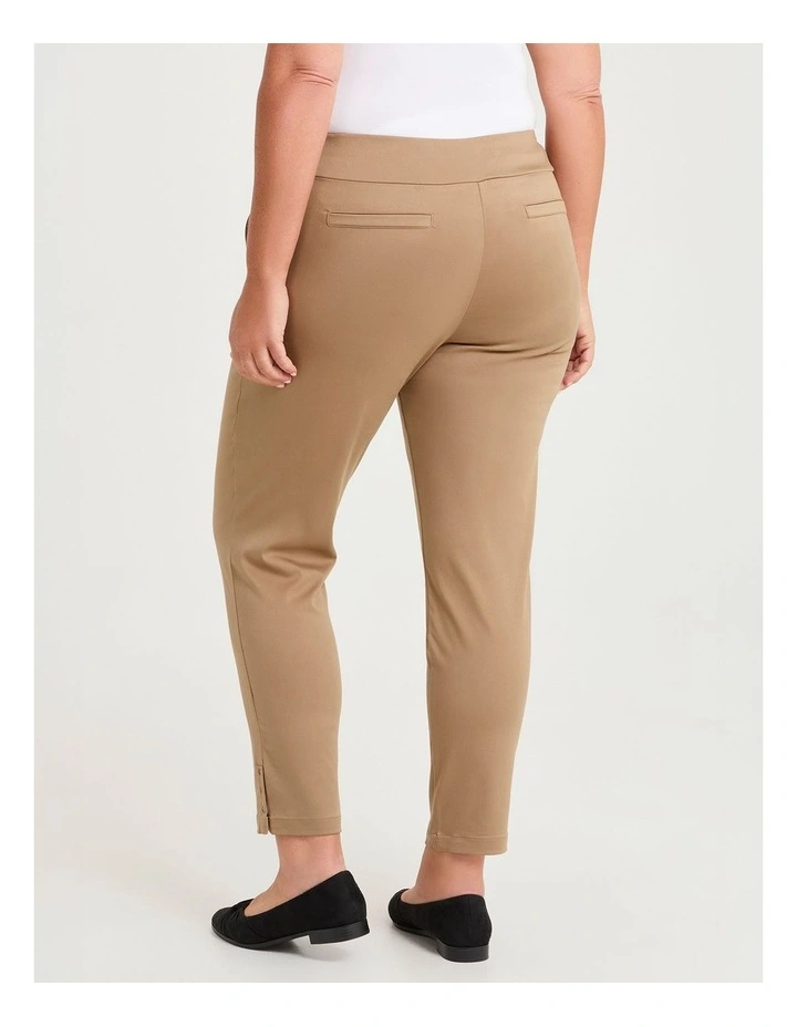 Medina Slim Leg Natural in Pant Brown Sugar image 2