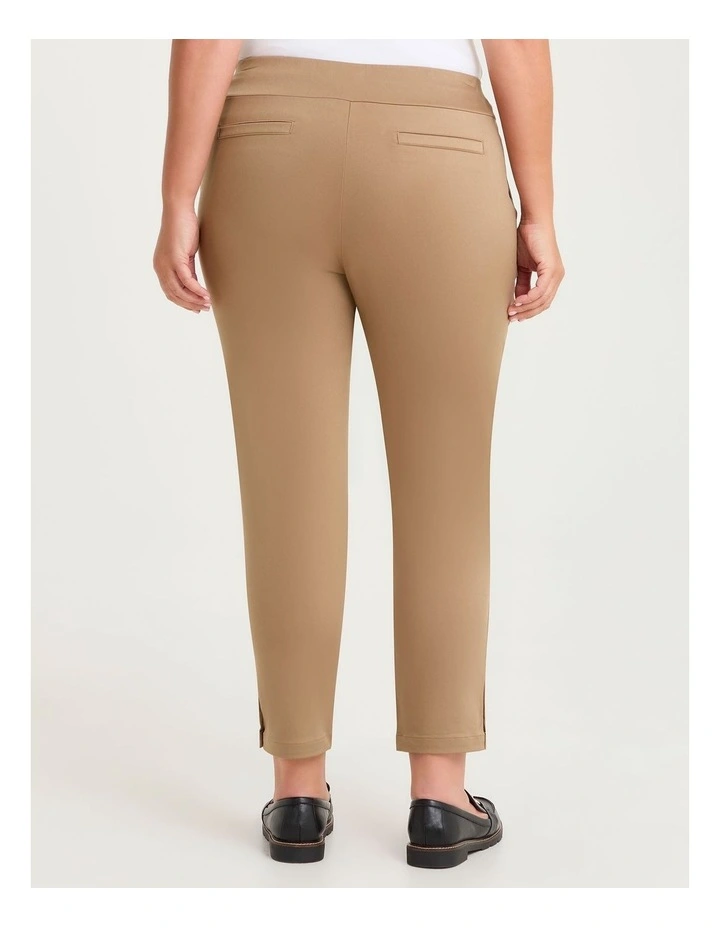 Medina Slim Leg Natural Pant Brown Sugar image 2