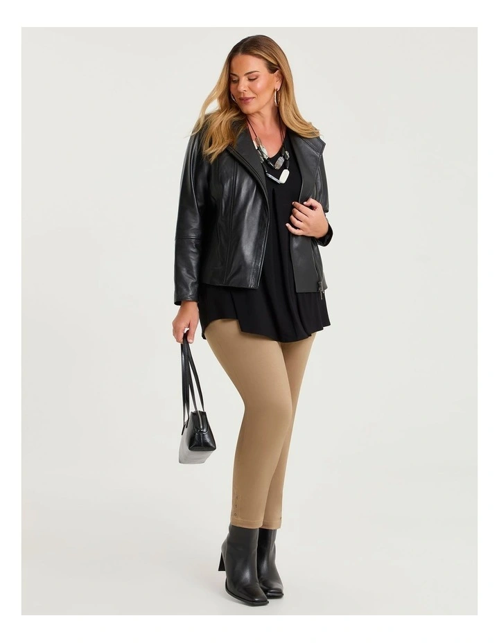 Medina Slim Leg Natural Pant Brown Sugar image 3