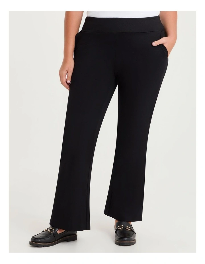 Bootleg Natural Ponte Pant Black image 1