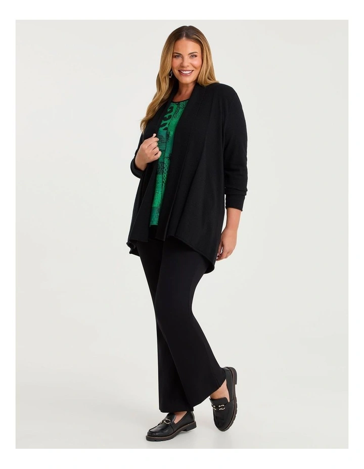 Bootleg Natural Ponte Pant Black image 3