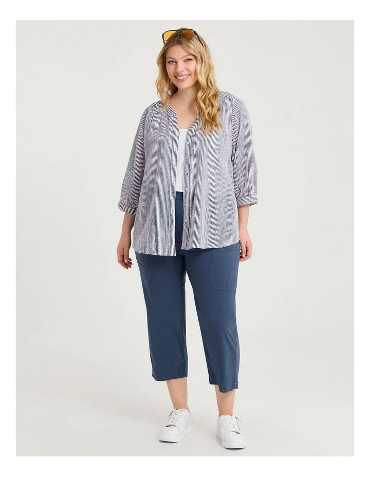 Castaway Double Pocket Crop Pant Steel image 4