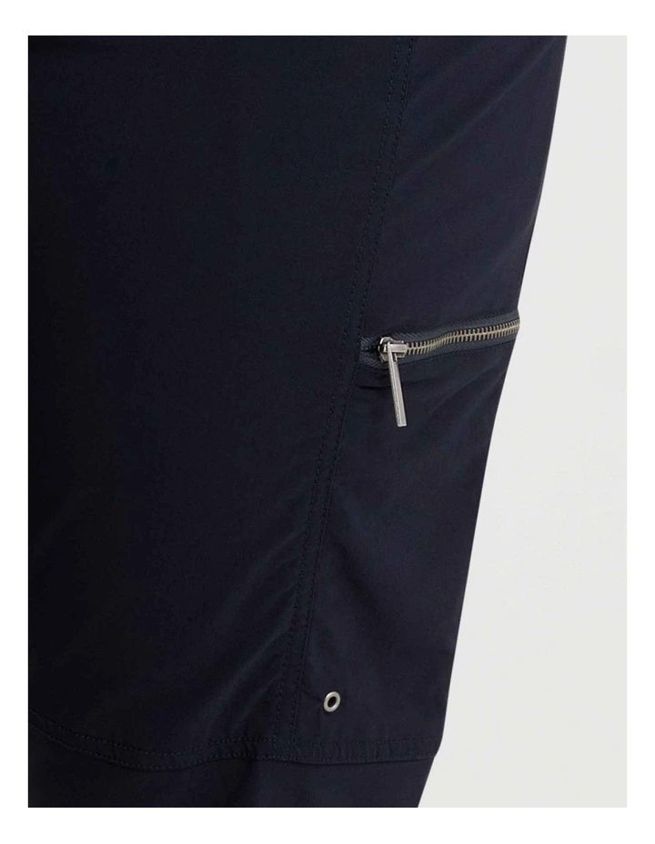 Castaway Pull On Zip Cargo Pant Navy image 3