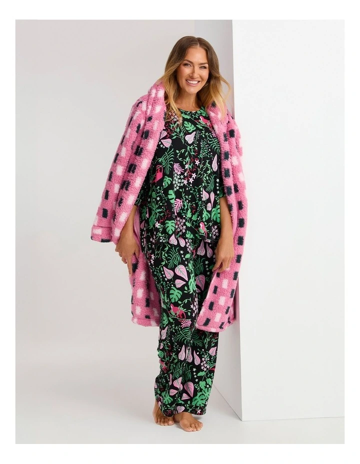 Bamboo Midnight Jungle Pj Top Print image 6