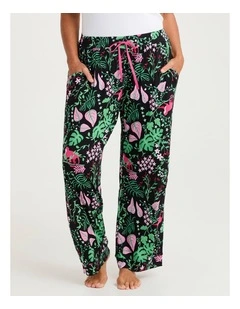 Bamboo Pyjama Pant in Midnight Jungle Print