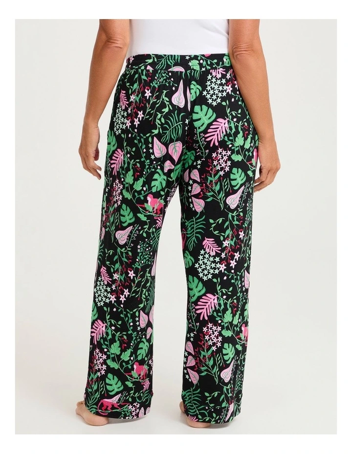 Bamboo Pyjama Pant in Midnight Jungle Print image 2