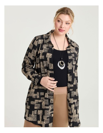 BLACK/BEIGE PRINT colour