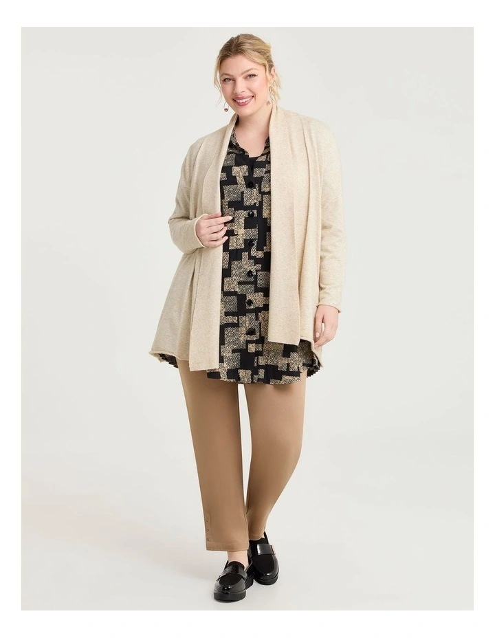 Tetris Sunray Pleat Shirt Black/beige Print image 4