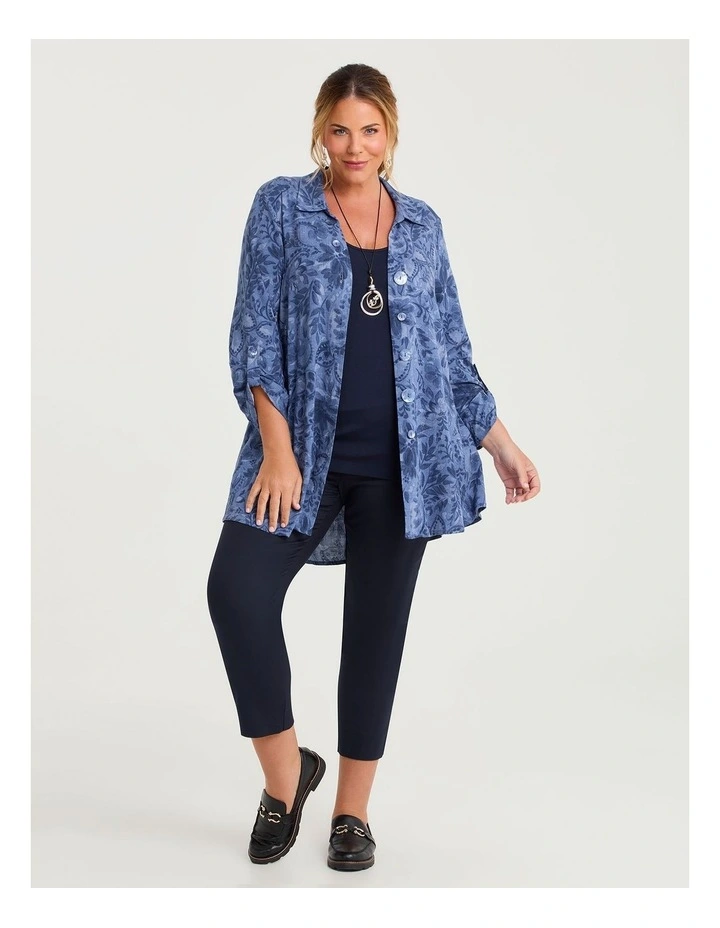 Paisley & Foil Natural Shirt Chambray Print image 4