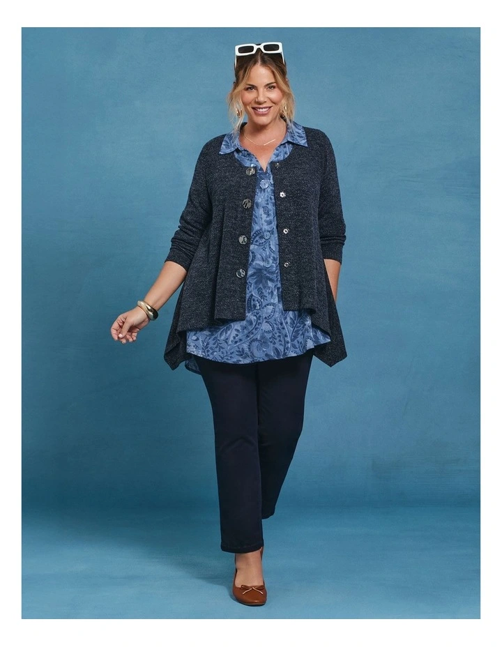 Paisley & Foil Natural Shirt Chambray Print image 6