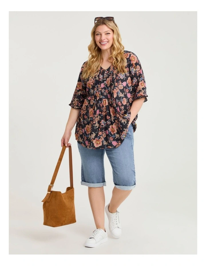 Relaxed Denim Jogger Short Eden Blue Denim image 4