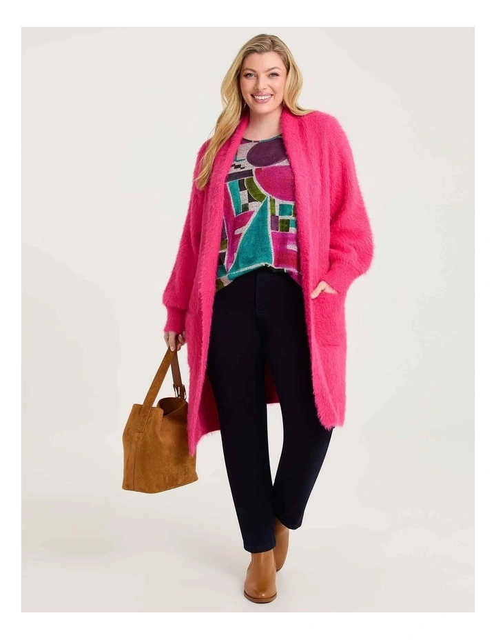 Bamboo Cosy Painterly Print Top Print image 4