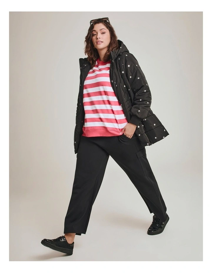 Modal Cargo Pocket Trackpant Black in Black image 3