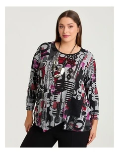 Red Reign Snug Tunic Print
