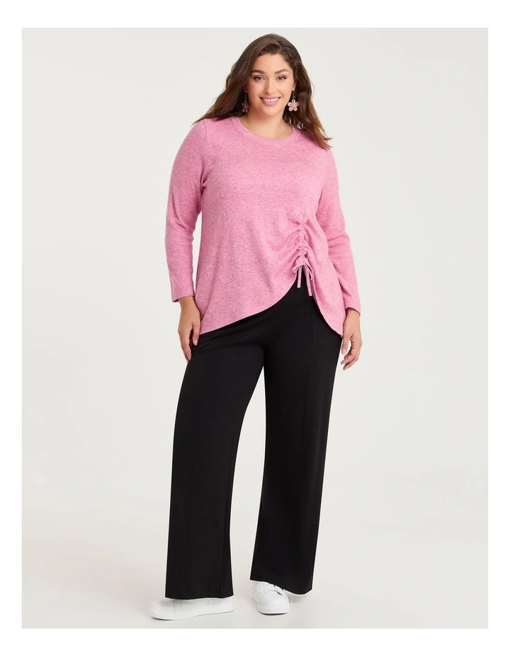 Natural Celine Textured Tunic Mid Pink image 3