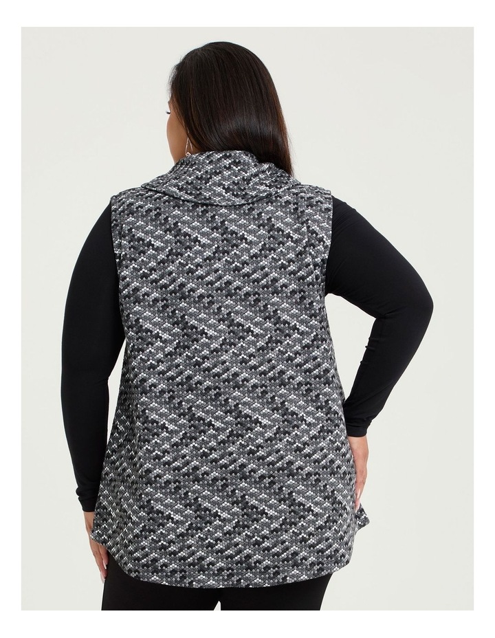 Taking Shape Dot Jacquard Knit Vest Black/grey/white | MYER