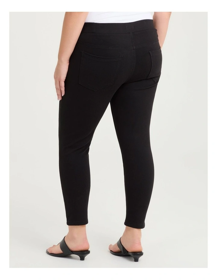 The Petite Best Friend Jegging in Black image 2