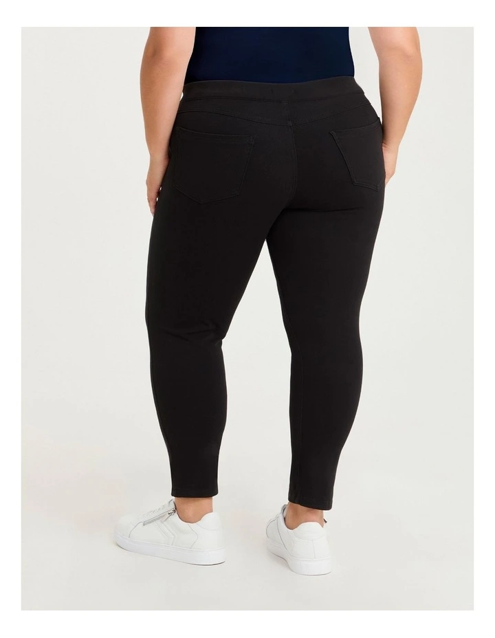 The Petite Best Friend Jegging in Black image 2