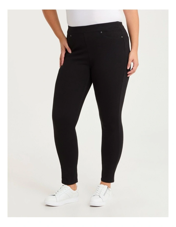 The Tall Best Friend Jegging in Black image 1
