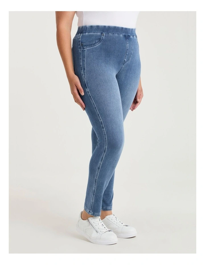 The Tall Best Friend Jegging in Mid Blue image 1