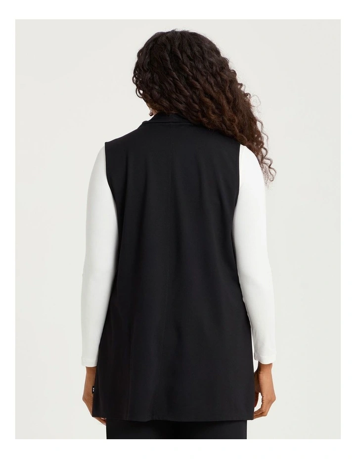 Natural Cala Stripe Splice Vest Black/stripe image 2