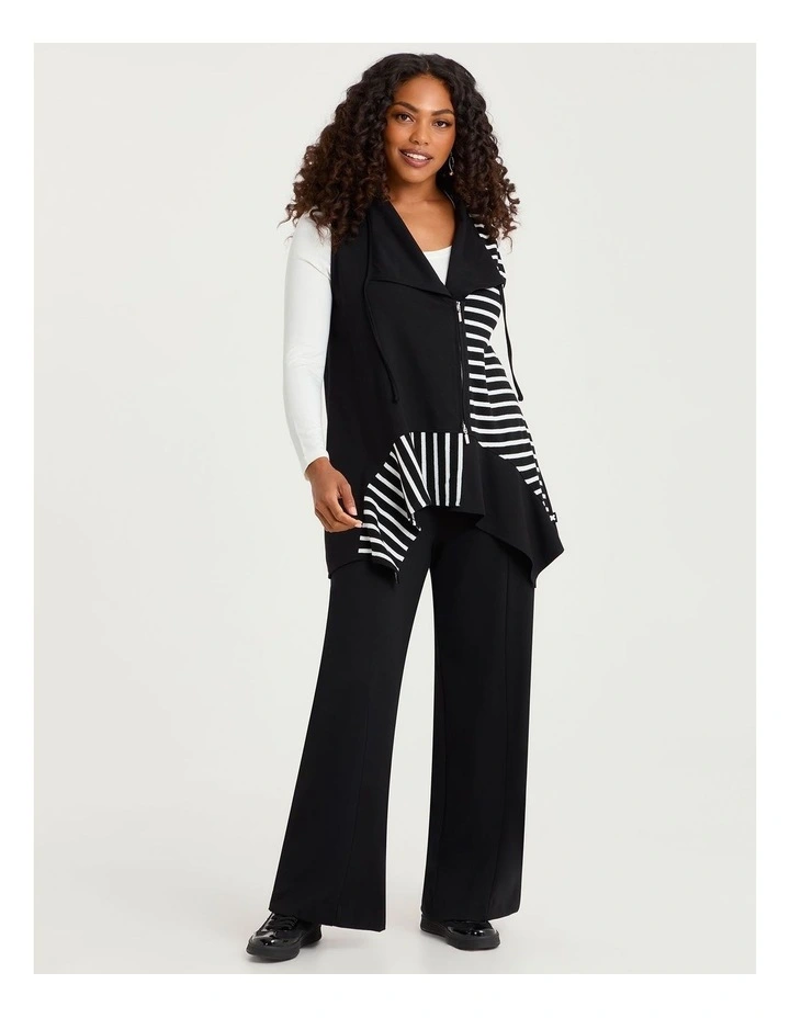 Natural Cala Stripe Splice Vest Black/stripe image 4