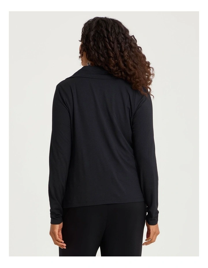 Australian Wool Blend Ani Cardigan Black image 2