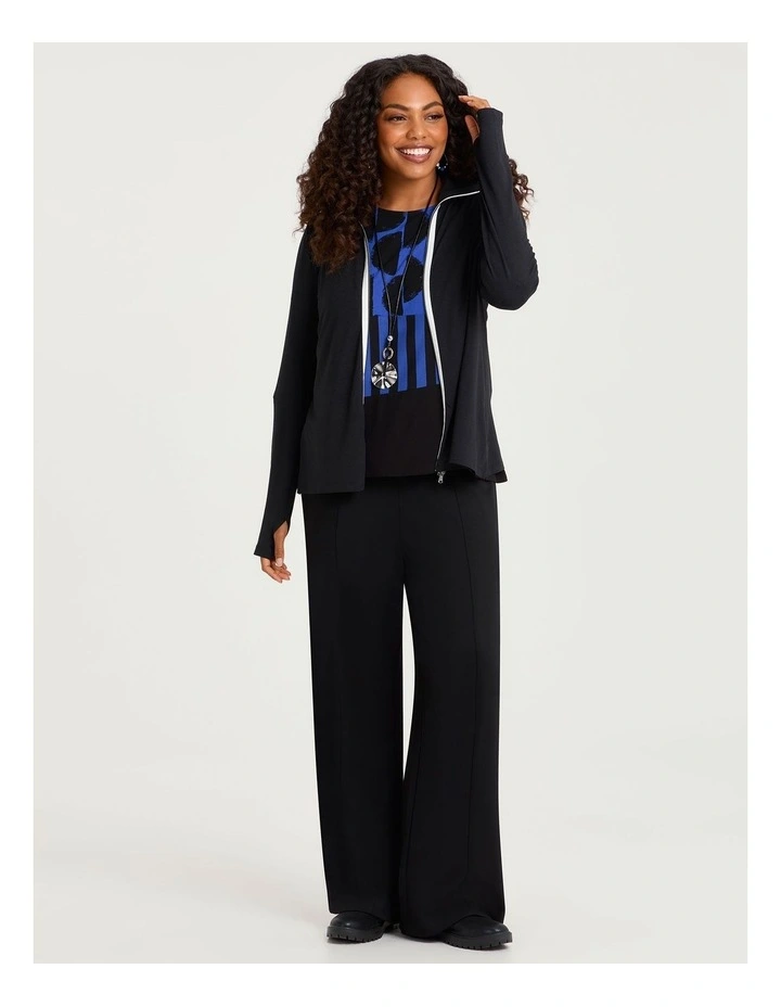 Australian Wool Blend Ani Cardigan Black image 4