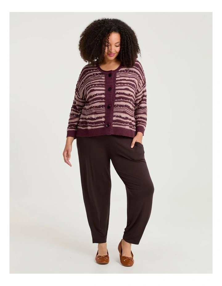 Bamboo Lounge Pant Chocolate Plum image 3