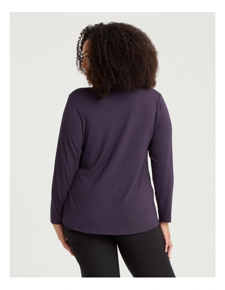 Natural Long Sleeve Everyday T-shirt Nightshade image 2