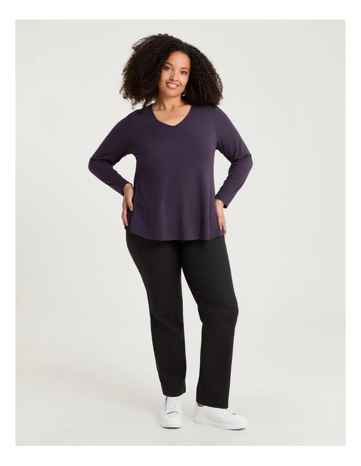 Natural Long Sleeve Everyday T-shirt Nightshade image 3