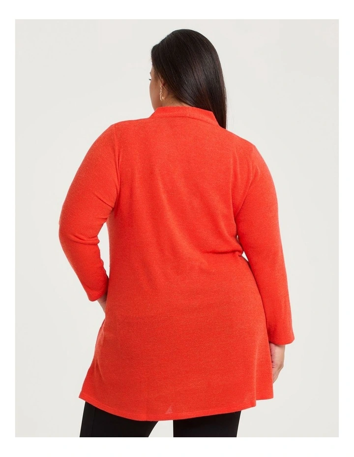 Cosy Snug Empire Tunic Tomato Red image 2