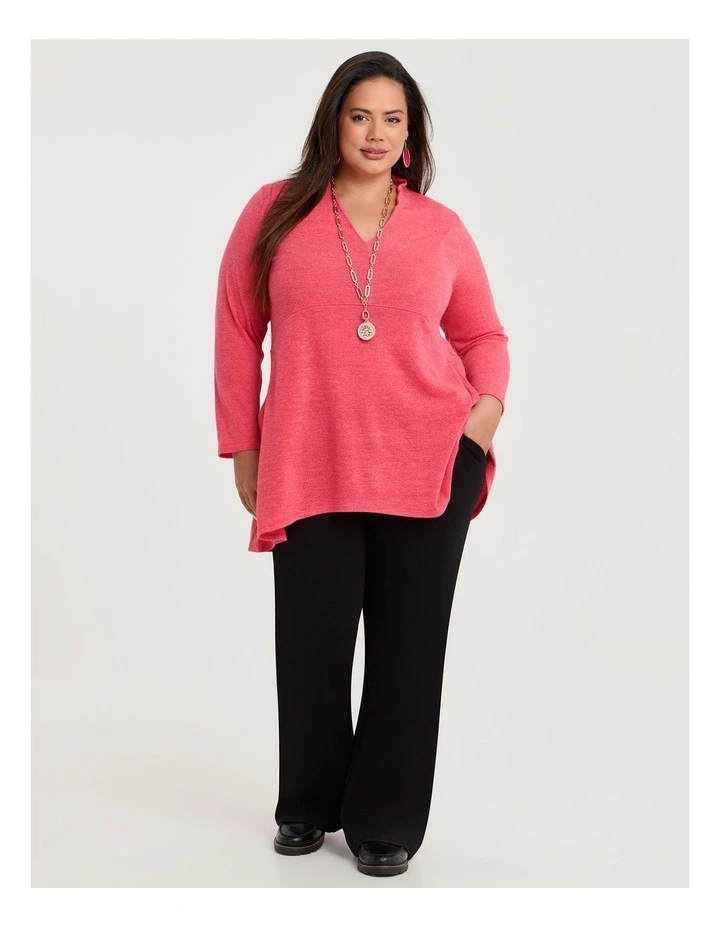 Cosy Snug Empire Tunic Coral image 3