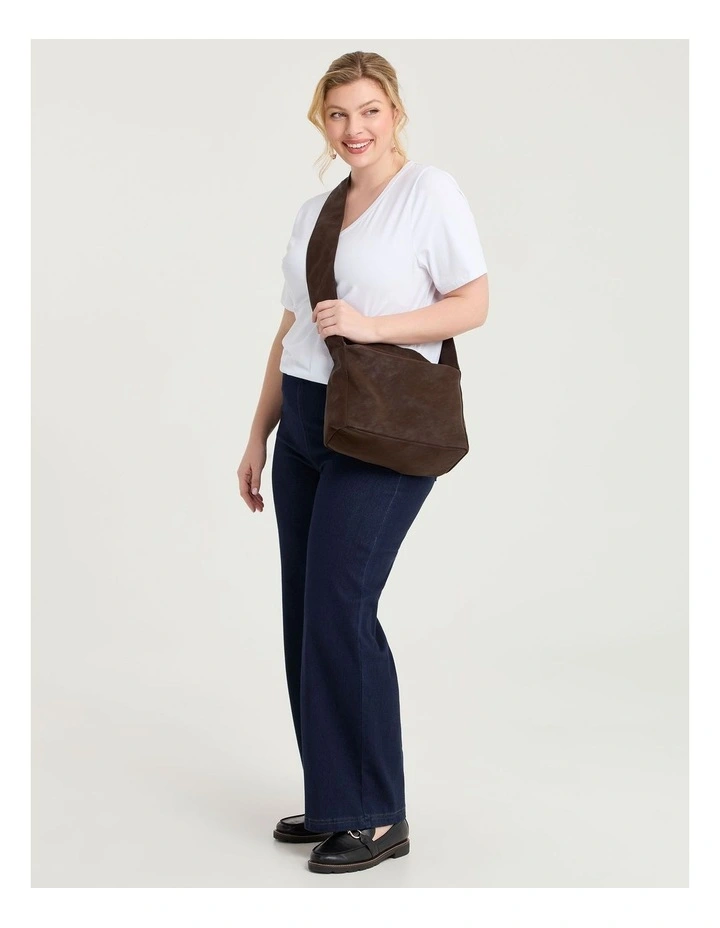 Adjustable Slouch Bag Brown image 6