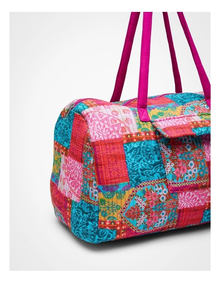 Quilted Overnight Bag Multi image 4