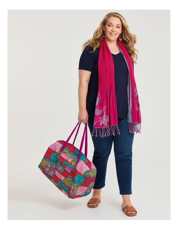 Quilted Overnight Bag Multi image 6