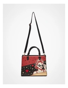 Rockabilly Shoulder Bag Black/Red