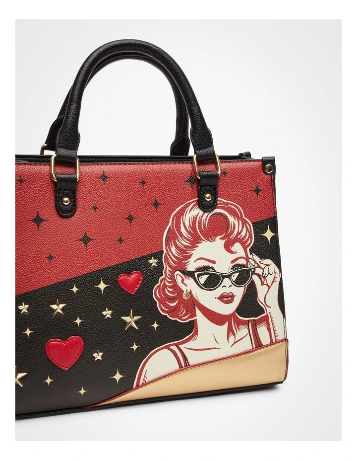 Rockabilly Shoulder Bag Black/Red image 4