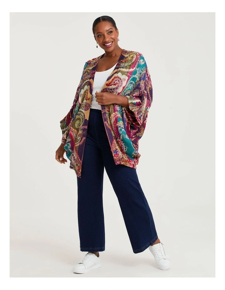 Multi Colour Embroidered Cape Multi image 1